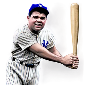 Babe Ruth Record Breaker Png 06242024 PNG Image