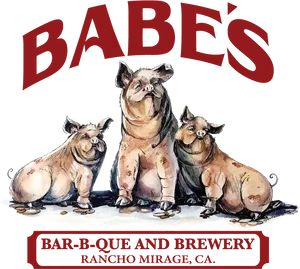 Babes Bar B Que Brewery Logo PNG Image