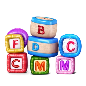 Baby Blocks Alphabet Png Aob PNG Image