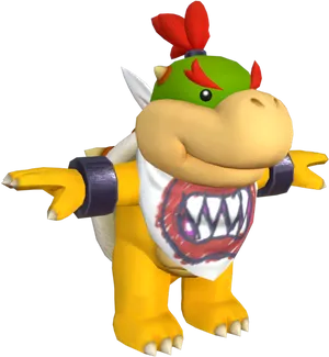 Baby_ Bowser_ Character_ Render PNG Image