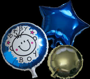 Baby Boy Celebration Balloons PNG image with transparent background