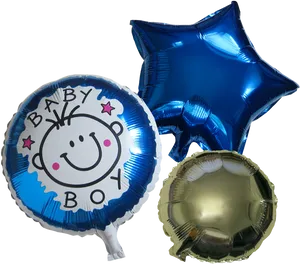 Baby Boy Celebration Balloons PNG Image