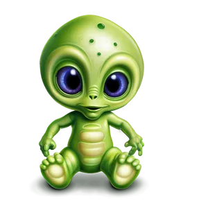 Baby Cartoon Alien Png Ink60 PNG Image