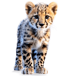Baby Cheetah Cub PNG 50 PNG image with transparent background