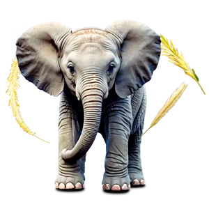 Baby Elephant In Nature Png Tpo56 PNG Image