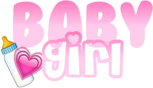 Baby Girl Graphic Overlay PNG Image