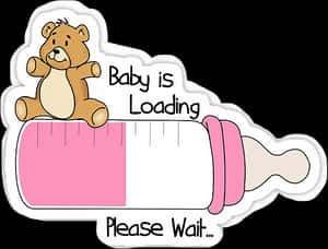 Baby Loading Progress Sticker PNG image with transparent background