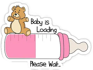 Baby Loading Progress Sticker PNG Image