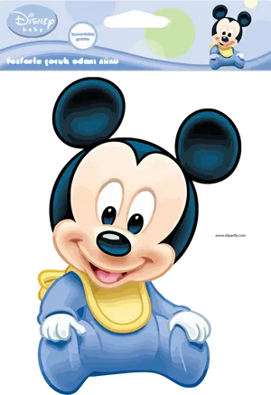 Baby_ Mickey_ Mouse_ Illustration PNG Image