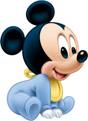 Baby_ Mickey_ Mouse_ Smiling.png PNG Image