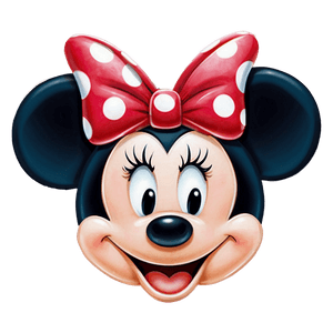 Baby Minnie Mouse Cute PNG aqa PNG image with transparent background
