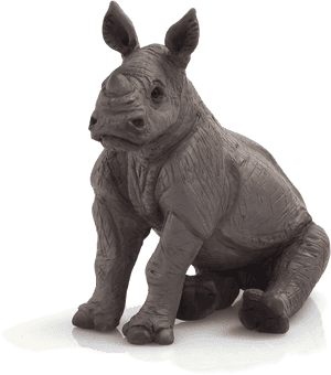 Baby Rhino Sitting, HD Png Download PNG image with transparent background