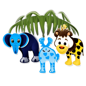 Baby Shower Animal Theme Decor PNG iae86 PNG with transparent background