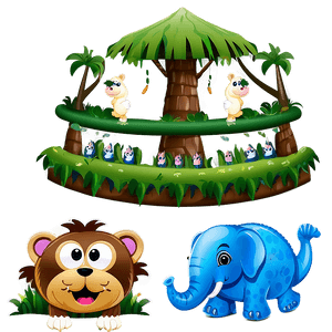 Baby Shower Animal Theme Decor PNG kgp53 PNG with transparent background