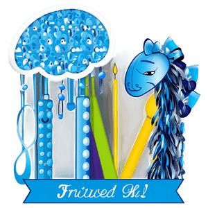 Baby Shower Blue and Silver Theme PNG 28 PNG with transparent background