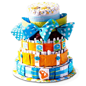 Baby Shower Diaper Cake Design PNG wjo18 PNG with transparent background