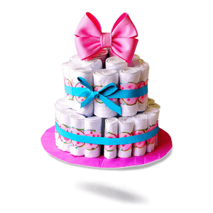 Baby Shower Diaper Cake Design PNG ycj PNG with transparent background