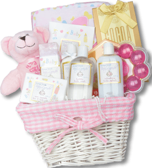 Baby Shower Gift Basket PNG image with transparent background