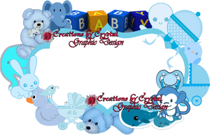 Baby Shower Invitation Template Design PNG image with transparent background