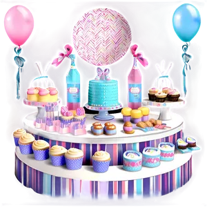 Baby Shower Sweets Table Png Ddh21 PNG Image