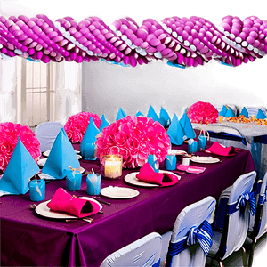 Baby Shower Table Setup PNG cyt PNG with transparent background