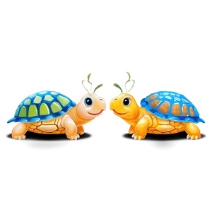 Baby Turtle And Butterfly Png Wry PNG Image