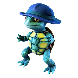 Baby Turtle With Hat Png Iev75 PNG Image