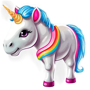 Baby Unicorn Clipart Png 06262024 PNG Image