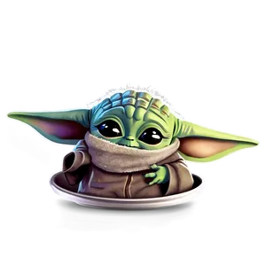 Baby Yoda And Mando Cartoon Png 06252024 PNG Image