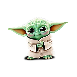 Baby Yoda Cartoon Phone Wallpaper Png 95 PNG Image