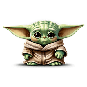 Baby Yoda Cartoon Style PNG 05062024 PNG image with transparent background
