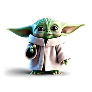 Baby Yoda Cartoon Waving Hand Png Tmv PNG Image