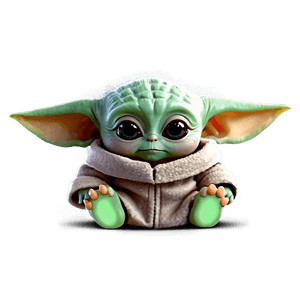 Baby Yoda Cute Pose PNG 05062024 PNG image with transparent background