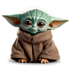 Baby Yoda Cute Pose PNG ggh PNG image with transparent background