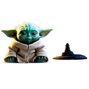 Baby Yoda Eyes Closed PNG tgh PNG image with transparent background