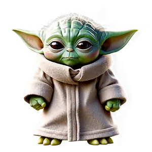 Baby Yoda Force Using Cartoon Png Jvs32 PNG Image