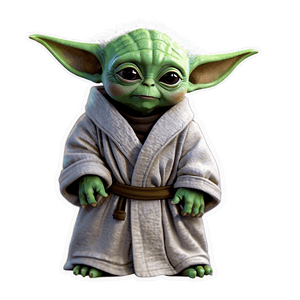 Baby Yoda in Robe PNG bsu27 PNG image with transparent background