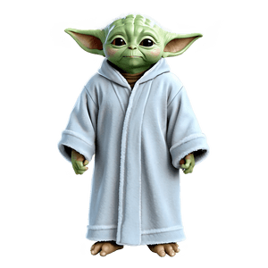 Baby Yoda in Robe PNG lwf29 PNG image with transparent background