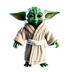 Baby Yoda in Robe PNG xke52 PNG image with transparent background