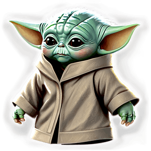 Baby Yoda Side View PNG 05062024 PNG image with transparent background