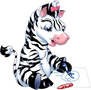 Baby Zebra Cartoon - Baby Zebra Cartoon Png, Transparent Png PNG image with transparent background