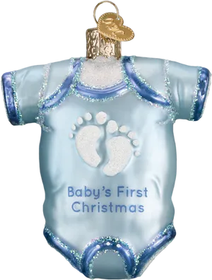 Babys First Christmas Ornament PNG Image