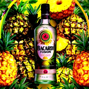 Bacardi Pineapple Fusion Png 06282024 PNG Image