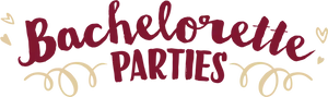 Bachelorette Parties Calligraphy PNG Image