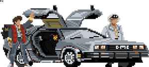 Back To The Future Pixel Art, HD Png Download PNG image with transparent background