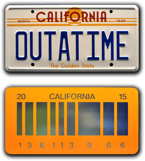 Back To The Future Png - Back To The Future License Plate, Transparent Png PNG image with transparent background
