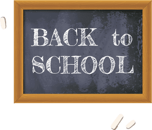 Back To School Chalkboard - Sign, HD Png Download PNG with transparent background