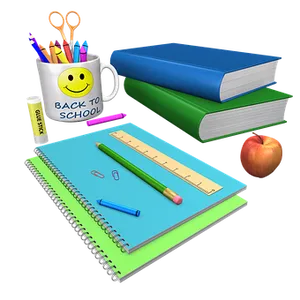 Backto School Supplies PNG Image