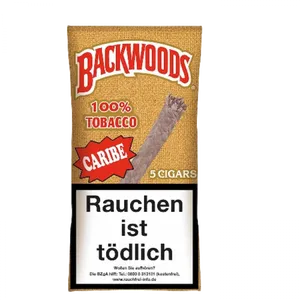 Backwoods Caribe Cigars Packaging PNG Image