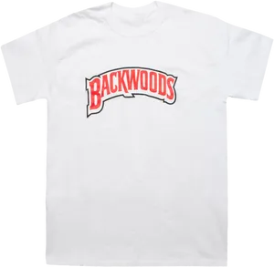 Backwoods Logo White T Shirt PNG Image